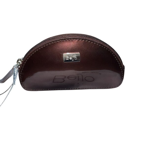 Beijo Brown Leather With Matching Coin Purse Set Twist Lock Women Handbag Size M - Picture 14 of 16